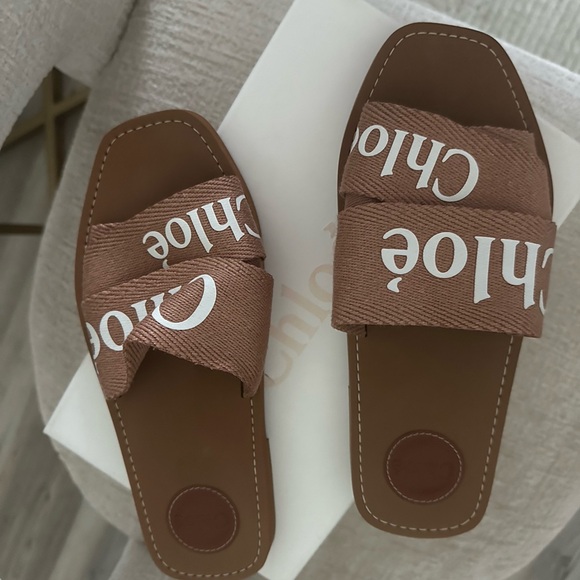 Brown Slide Sandals